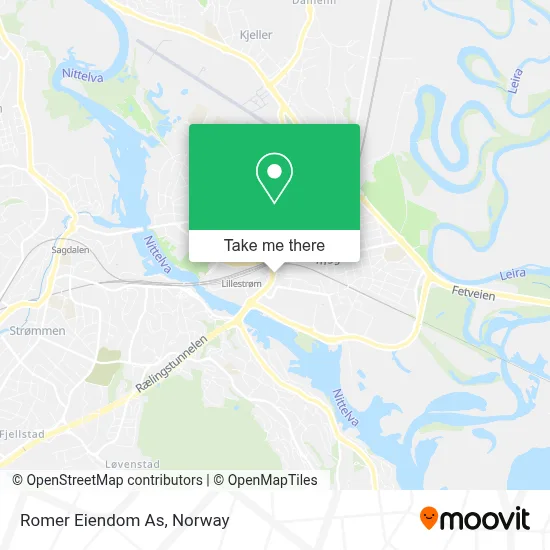 Romer Eiendom As map