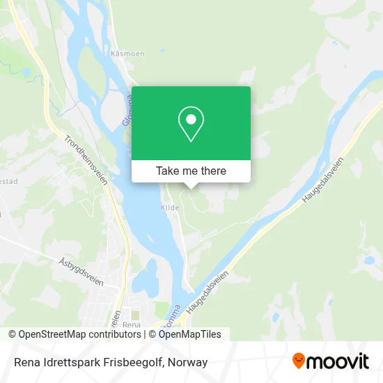 Rena Idrettspark Frisbeegolf map