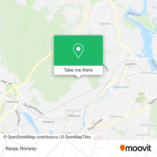 Røsjø map
