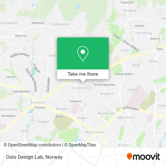 Oslo Design Lab map