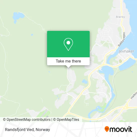 Randsfjord Ved map