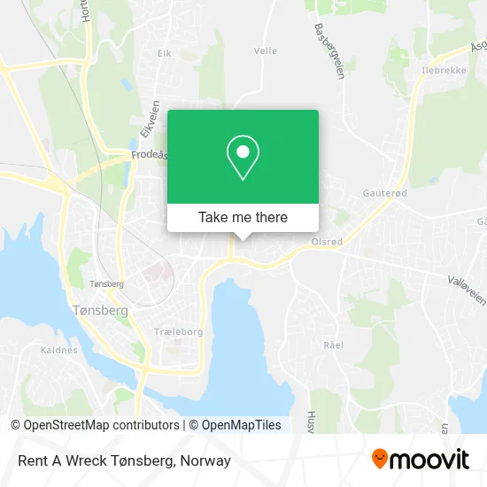 Rent A Wreck Tønsberg map