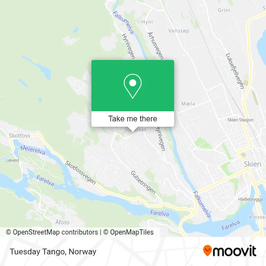 Tuesday Tango map