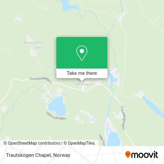 Trautskogen Chapel map