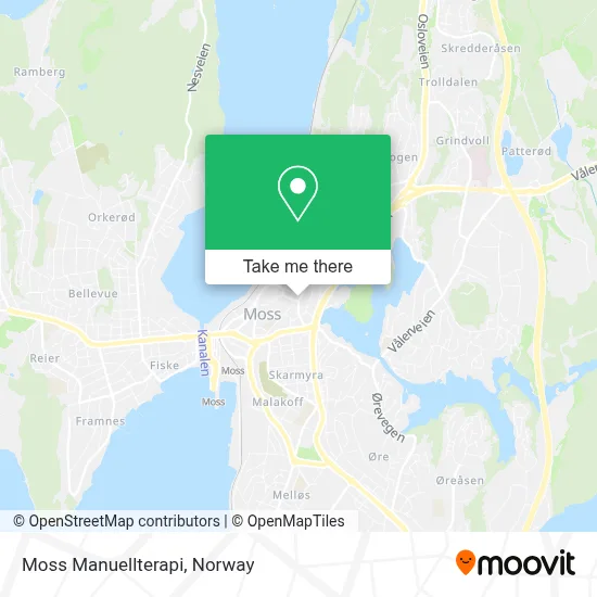 Moss Manuellterapi map