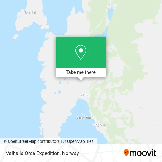 Valhalla Orca Expedition map