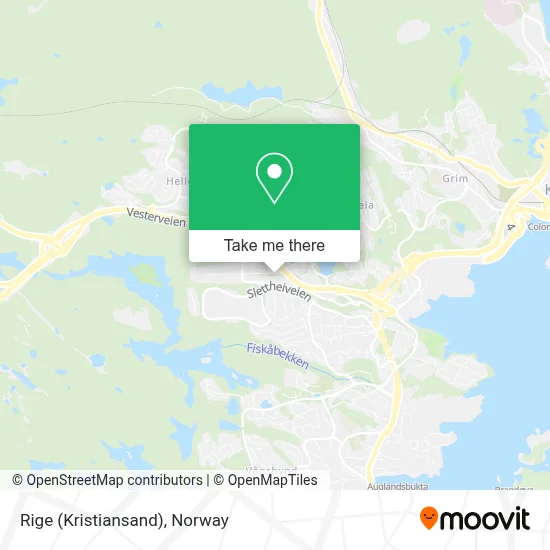 Rige (Kristiansand) map