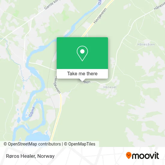 Røros Healer map