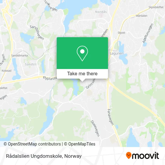 Rådalslien Ungdomskole map