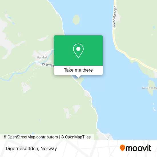 Digernesodden map