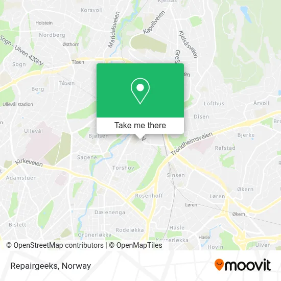 Repairgeeks map