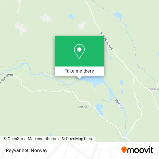 Røyvannet map