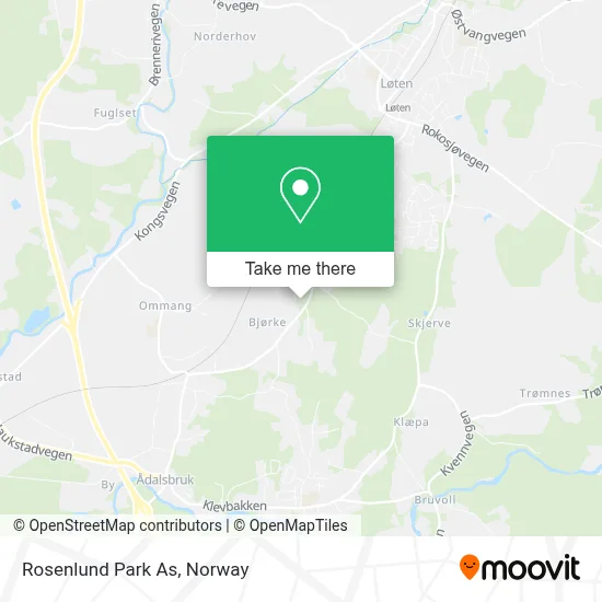Rosenlund Park As map