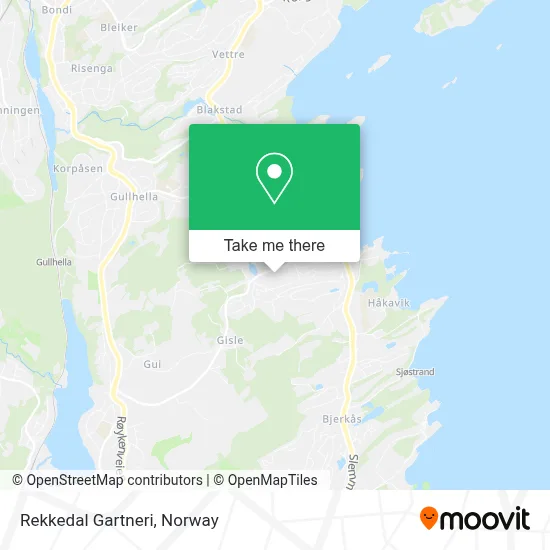 Rekkedal Gartneri map