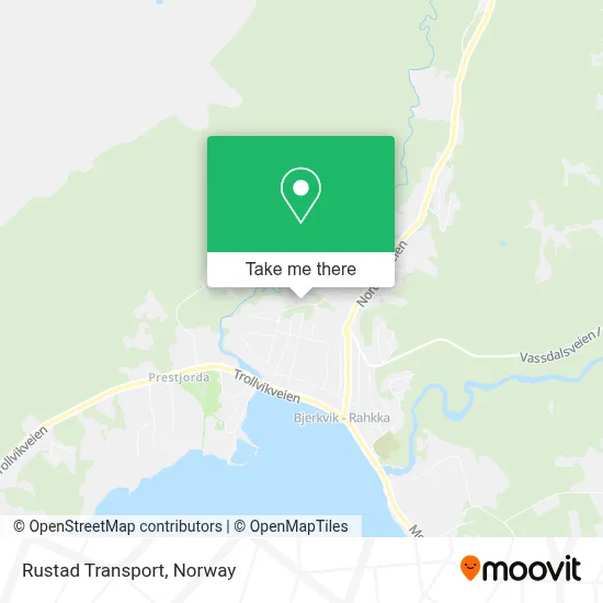 Rustad Transport map