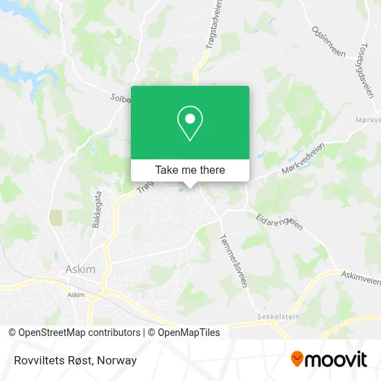 Rovviltets Røst map