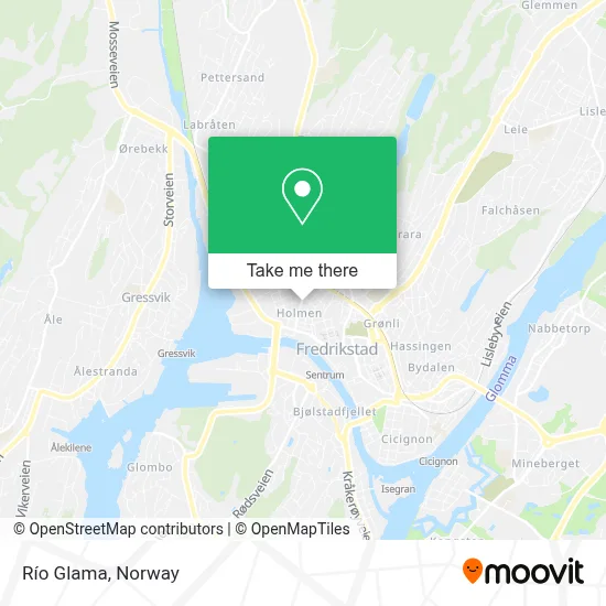 Río Glama map