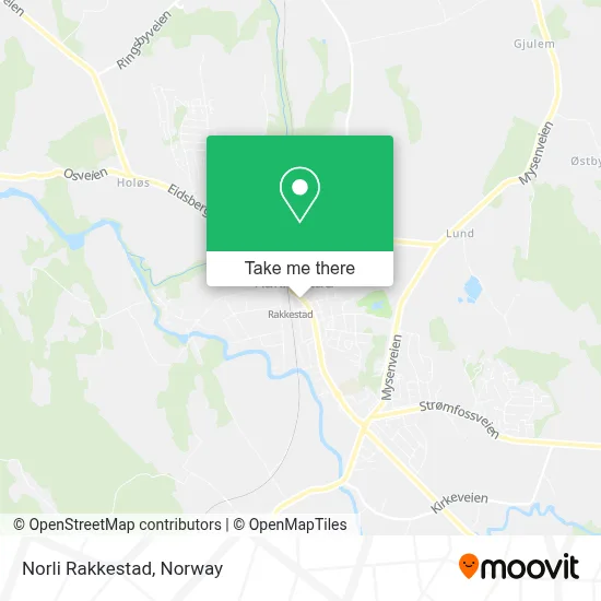 Norli Rakkestad map
