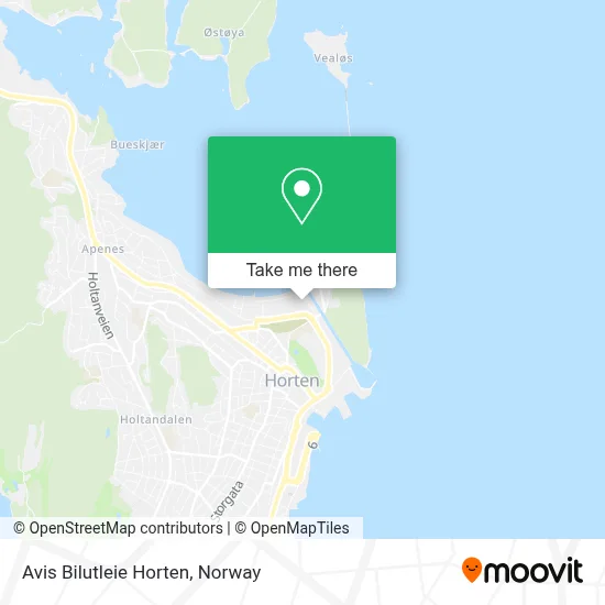 Avis Bilutleie Horten map