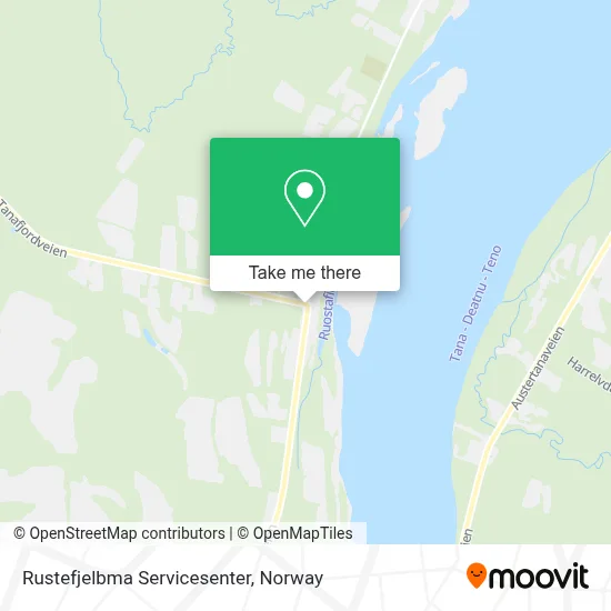 Rustefjelbma Servicesenter map