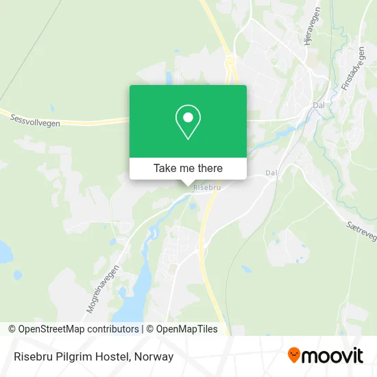 Risebru Pilgrim Hostel map