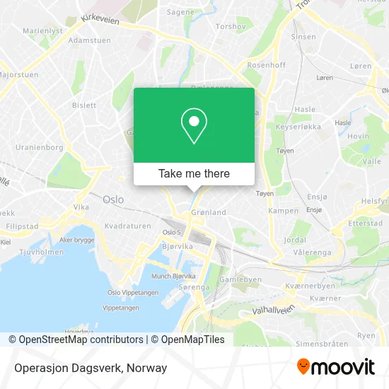 Operasjon Dagsverk map