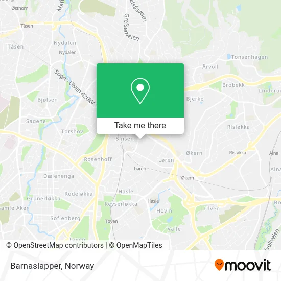 Barnaslapper map