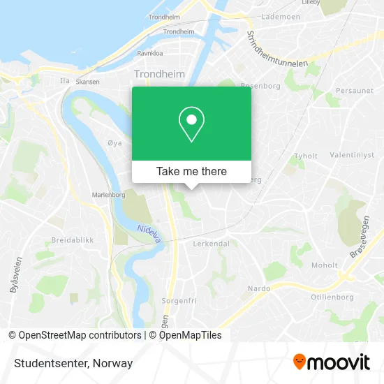 Studentsenter map