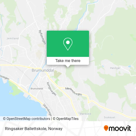 Ringsaker Ballettskole map