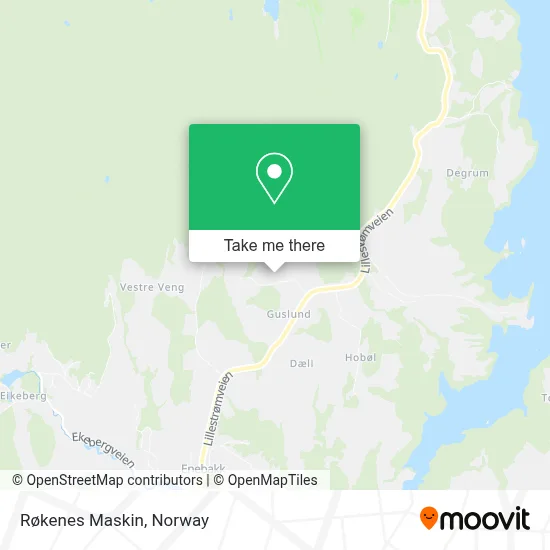 Røkenes Maskin map