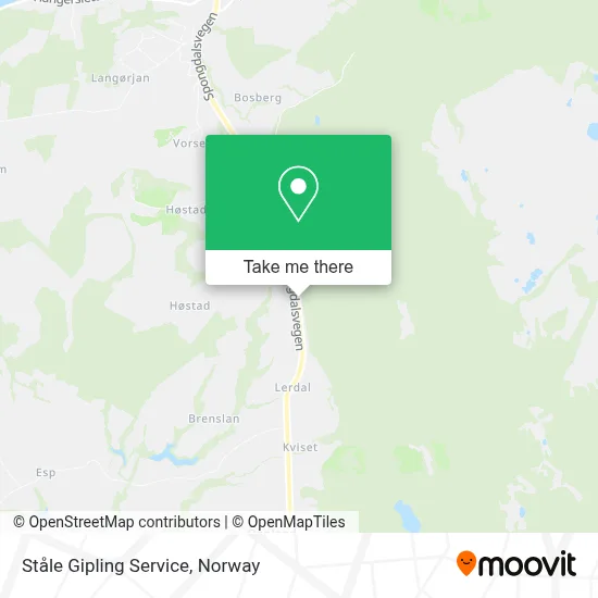 Ståle Gipling Service map