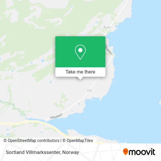 Sortland Villmarkssenter map