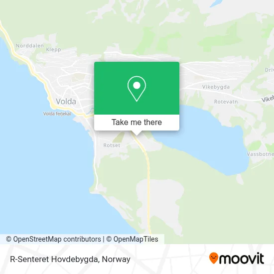 R-Senteret Hovdebygda map