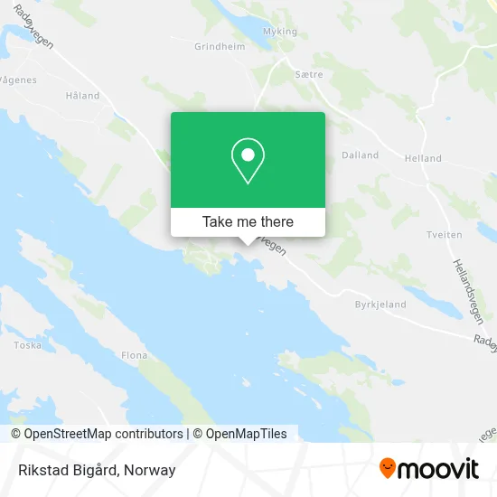 Rikstad Bigård map