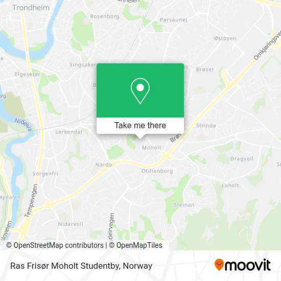 Ras Frisør Moholt Studentby map