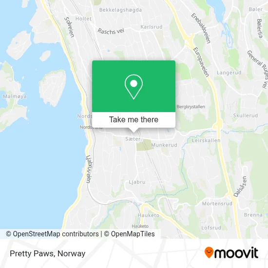 Pretty Paws map