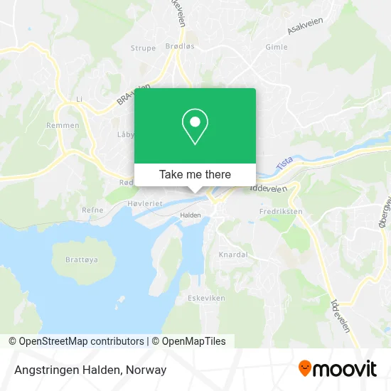 Angstringen Halden map