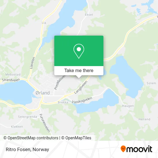 Ritro Fosen map