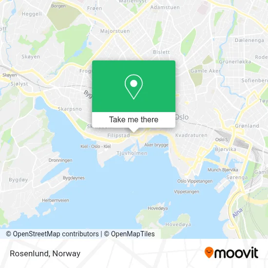 Rosenlund map