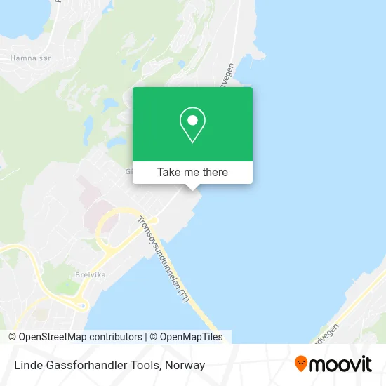Linde Gassforhandler Tools map