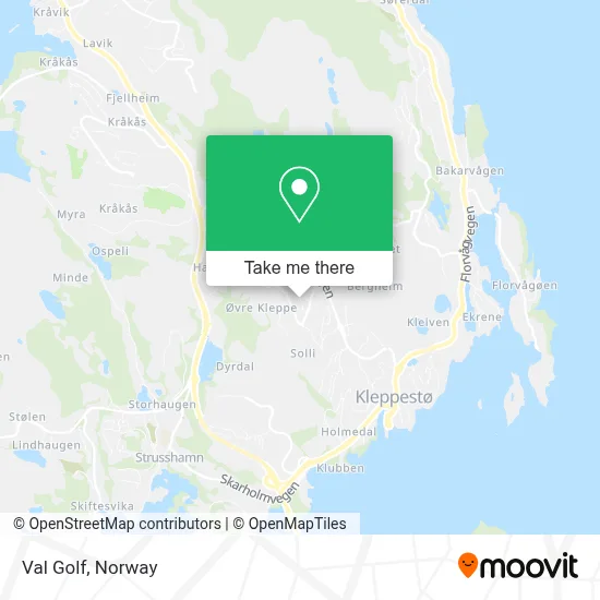 Val Golf map