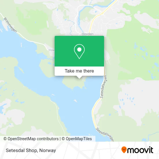 Setesdal Shop map