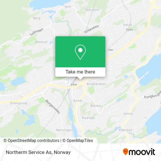 Northerm Service As map