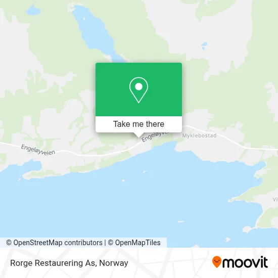 Rorge Restaurering As map