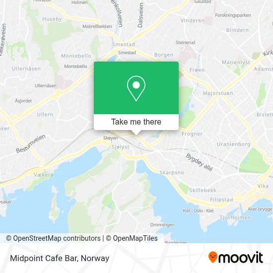 Midpoint Cafe Bar map