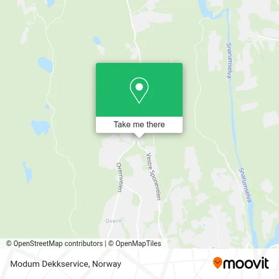 Modum Dekkservice map