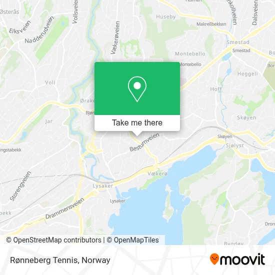 Rønneberg Tennis map
