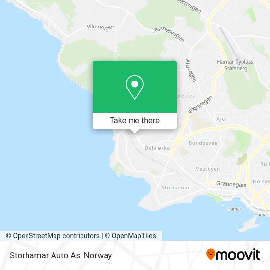 Storhamar Auto As map