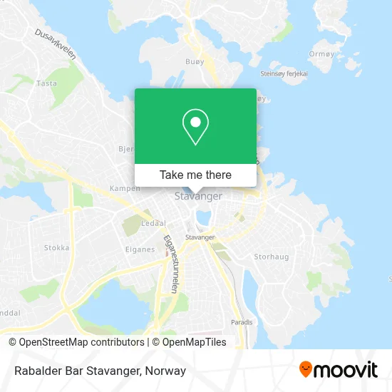 Rabalder Bar Stavanger map