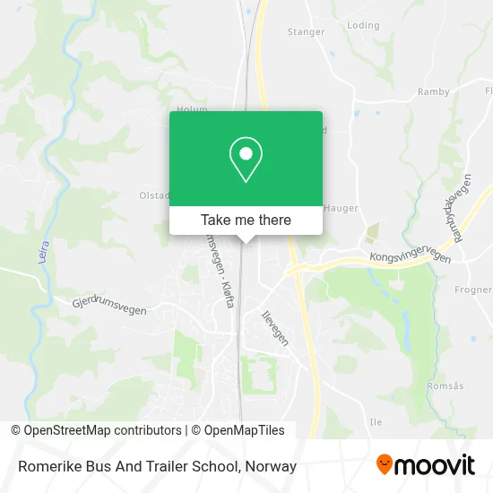 Romerike Bus And Trailer School map